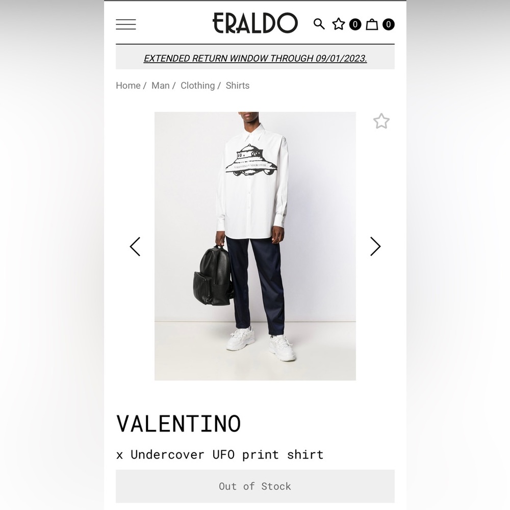 Valentino X Undercover Oversized Ufo Shirt